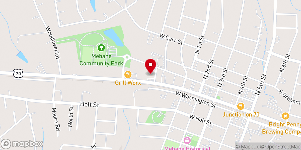 Map showing location of Living Free Thrift Store