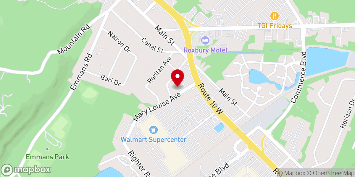 Map showing location of Center for Garden State Families
