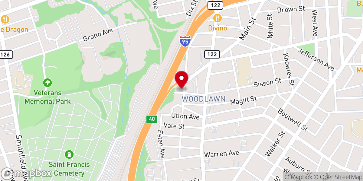 Map showing location of Fortified Life Church