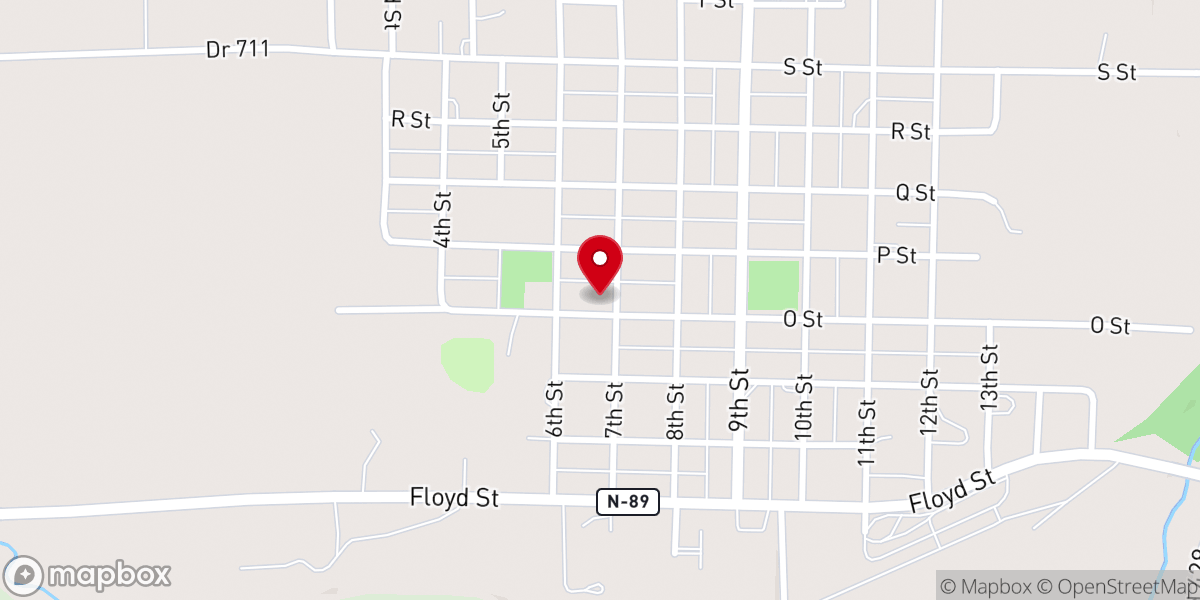 Map showing location of First United Methodist Church