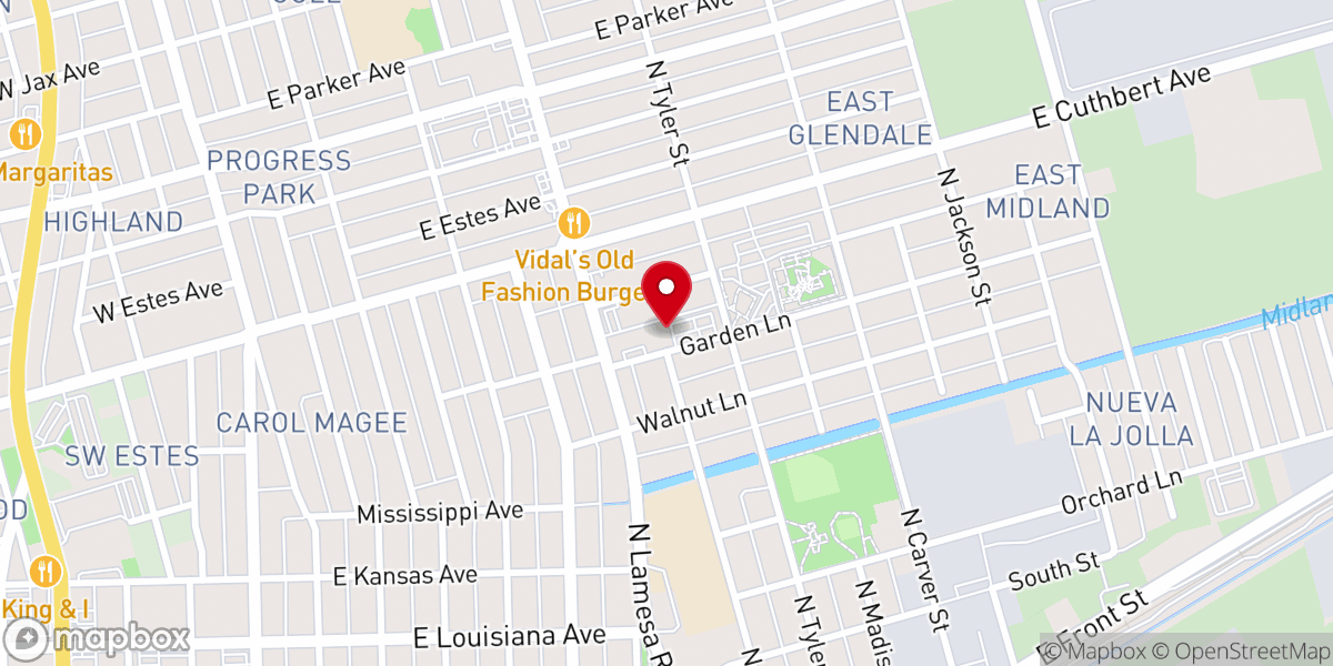 Map showing location of Casa Blanca Ministries Inc