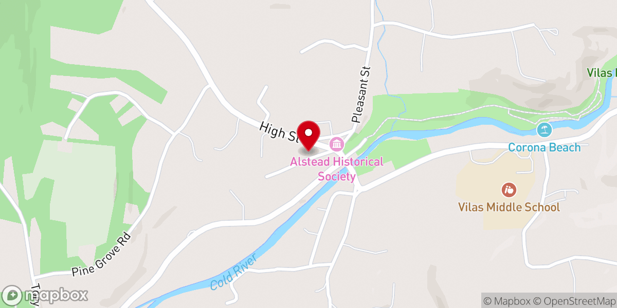 Map showing location of Church of the Good Shepherd Universalist Society