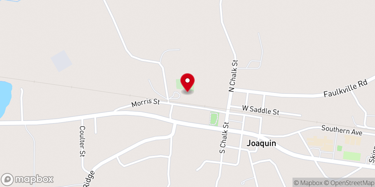 Map showing location of First Baptist Church
