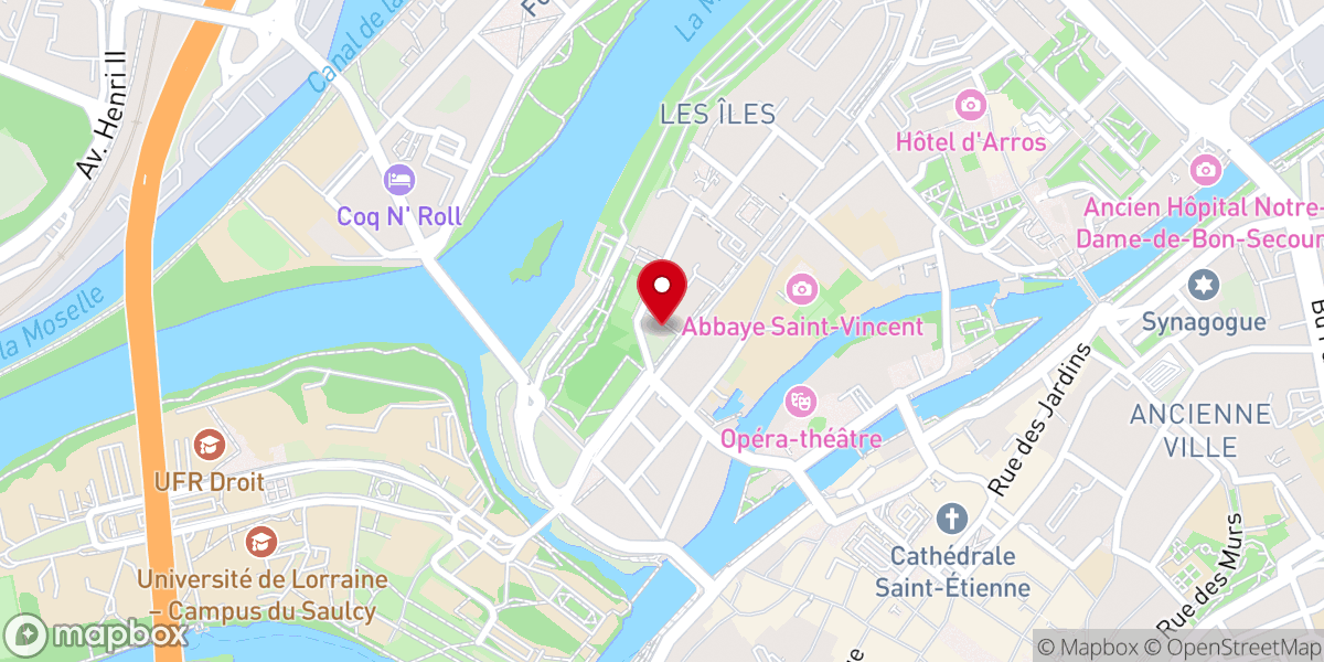 Map showing location of Temple de Garnison