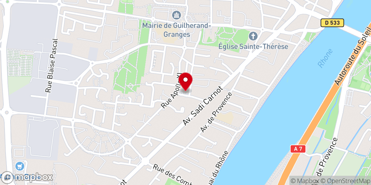 Map showing location of Eglise Chrétienne Evangélique
