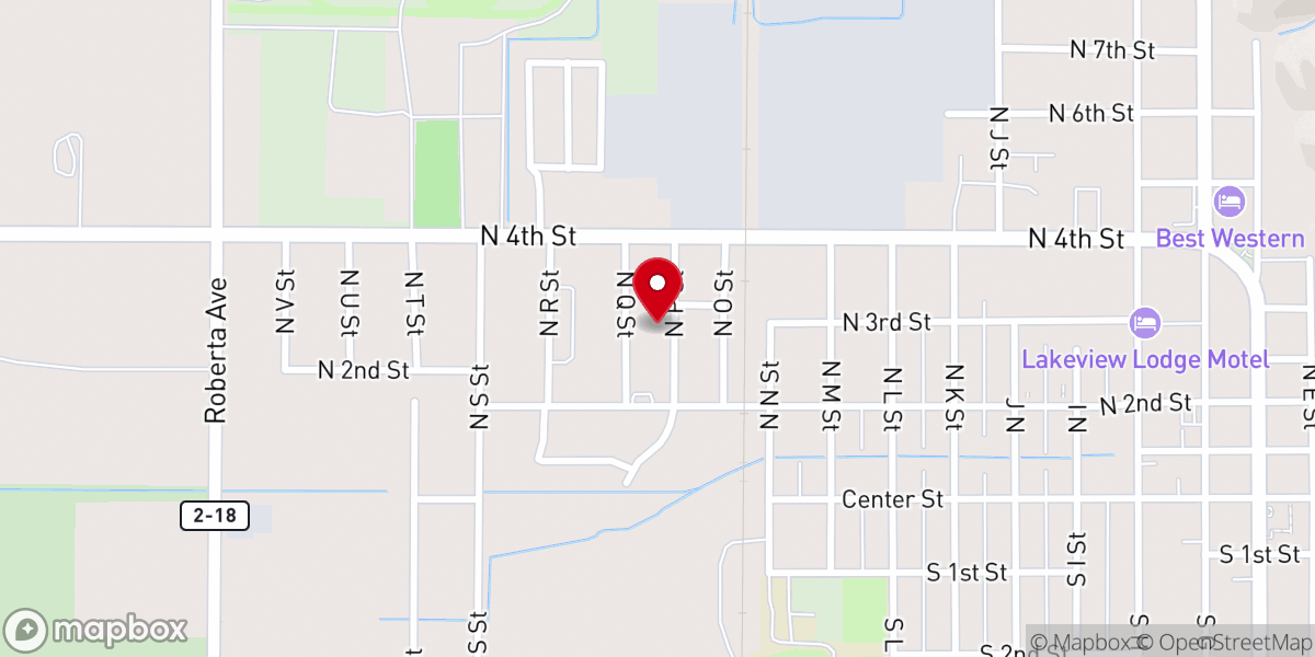 Map showing location of Church of the Open Bible