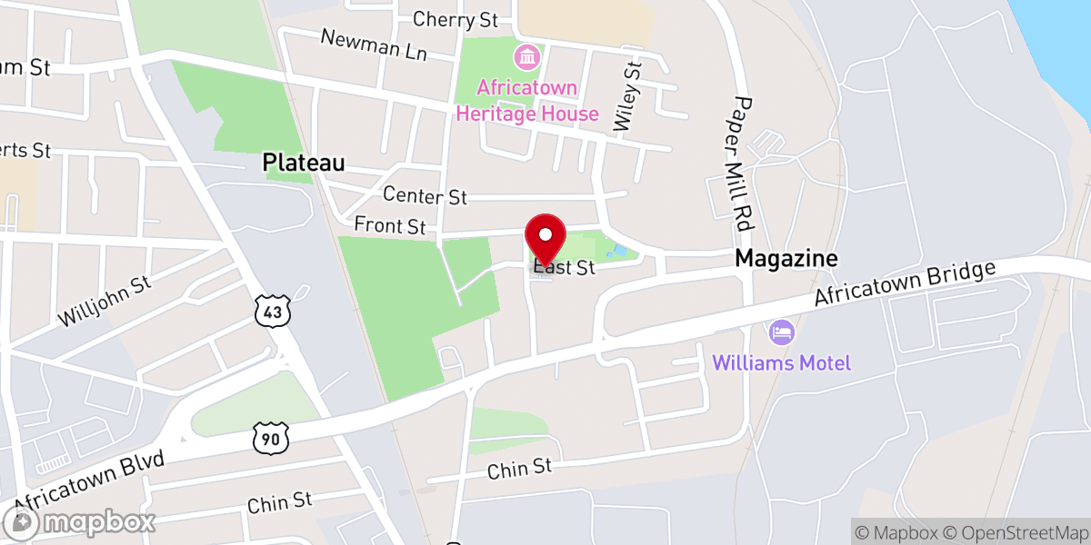 Map showing location of Our Mother of Mercy Catholic Mission