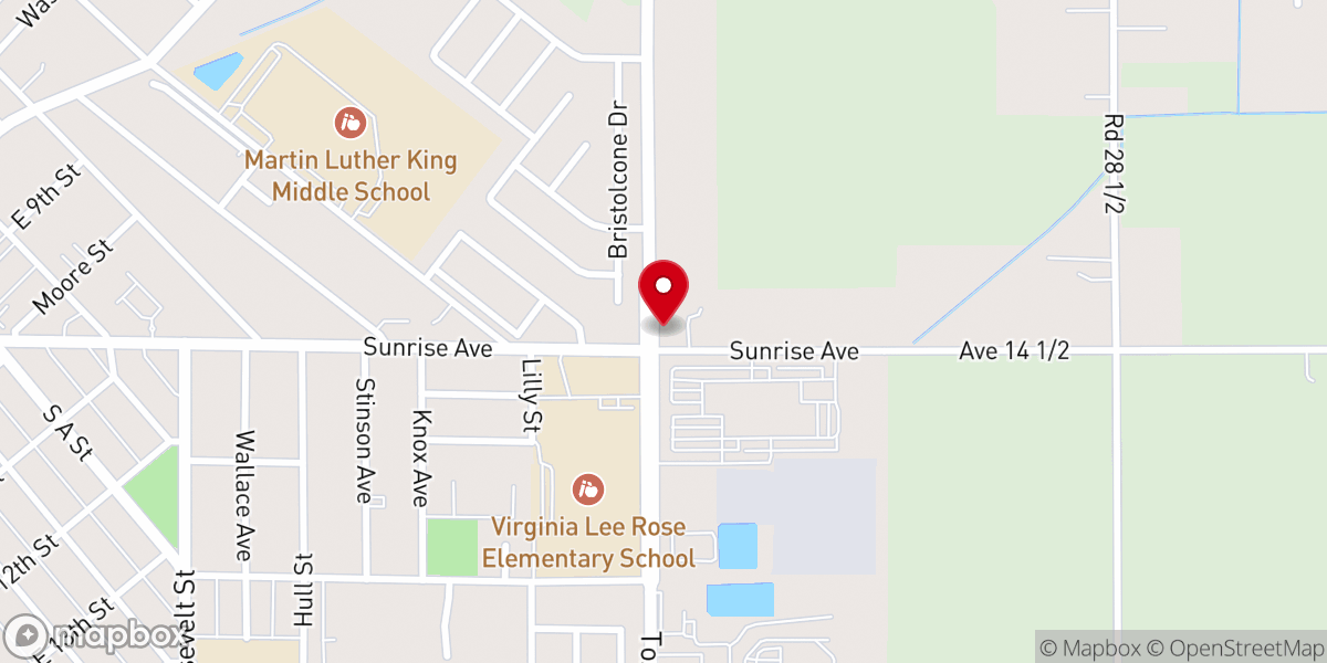 Map showing location of Little Hope Primitive Baptist Church