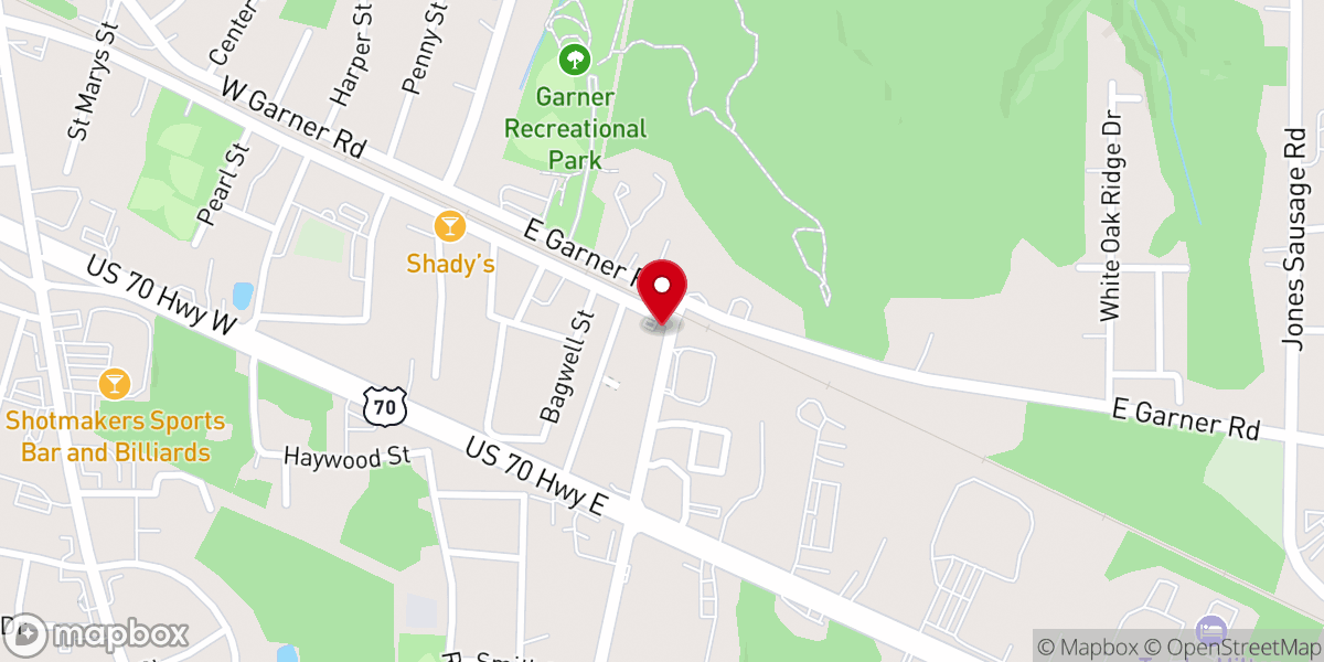 Map showing location of Bible Way Holiness Church