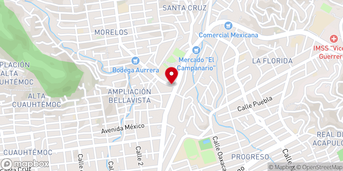 Map showing location of Iglesia Miavac