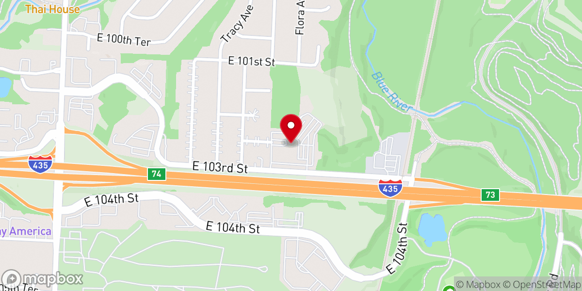 Map showing location of Evangel Church