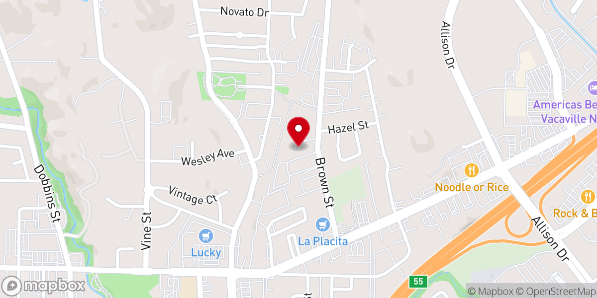 Map showing location of New Life Christian Community Church