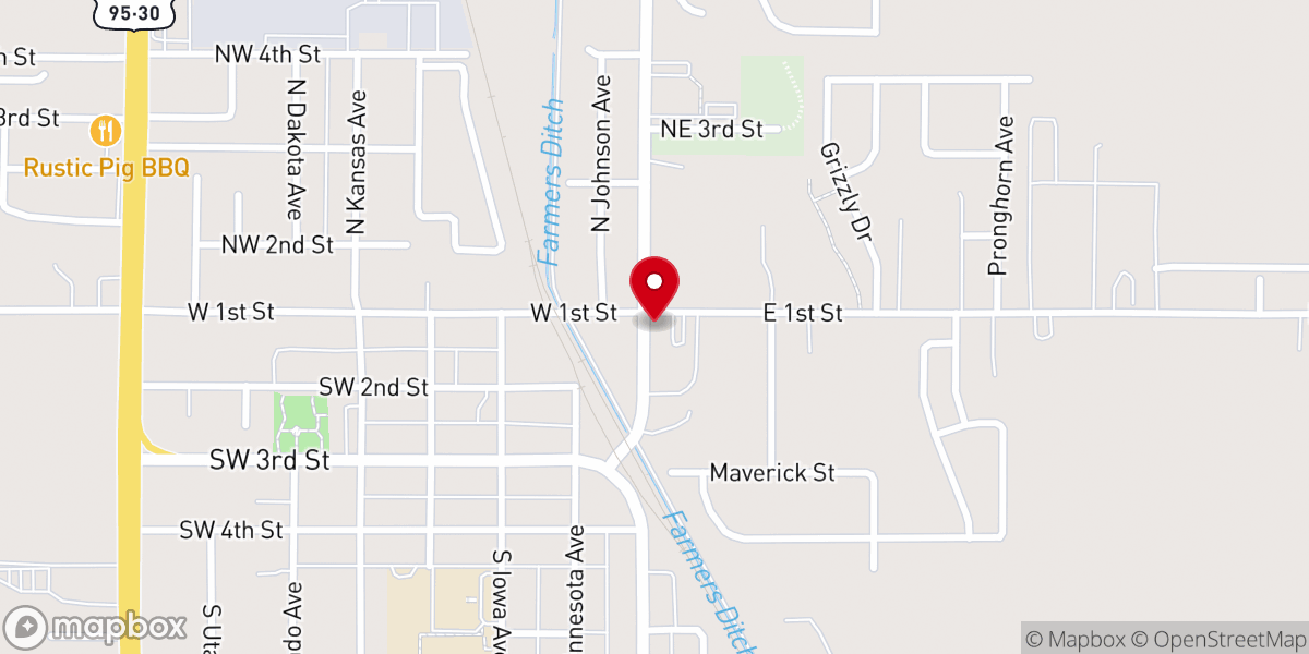 Map showing location of West Valley Free Methodist Church - Food Distribution Center