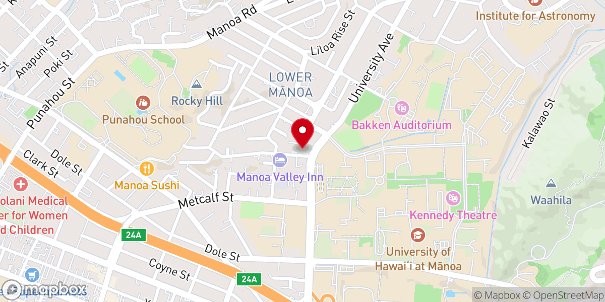 Map showing location of Hawaii Pacific Baptist Convention