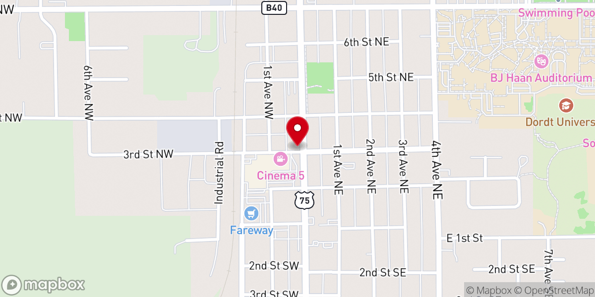 Map showing location of Maria Magdalena Reformed Church