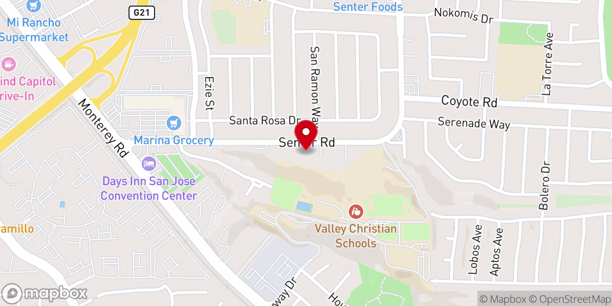 Map showing location of Templo Ecos De Inspiracion