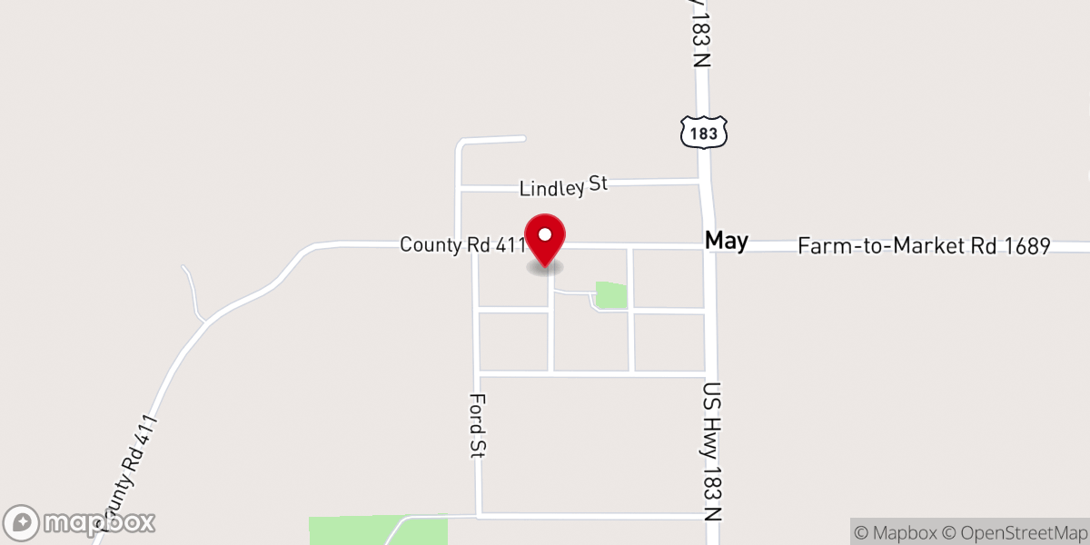 Map showing location of First Baptist Church