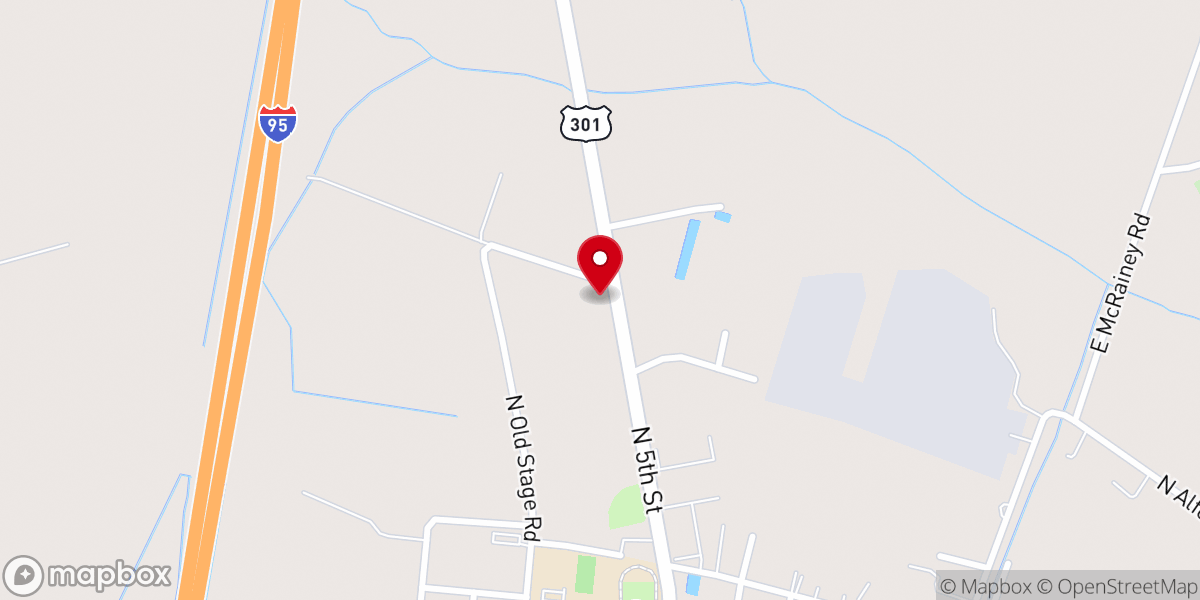 Map showing location of New Hope Gospel Church