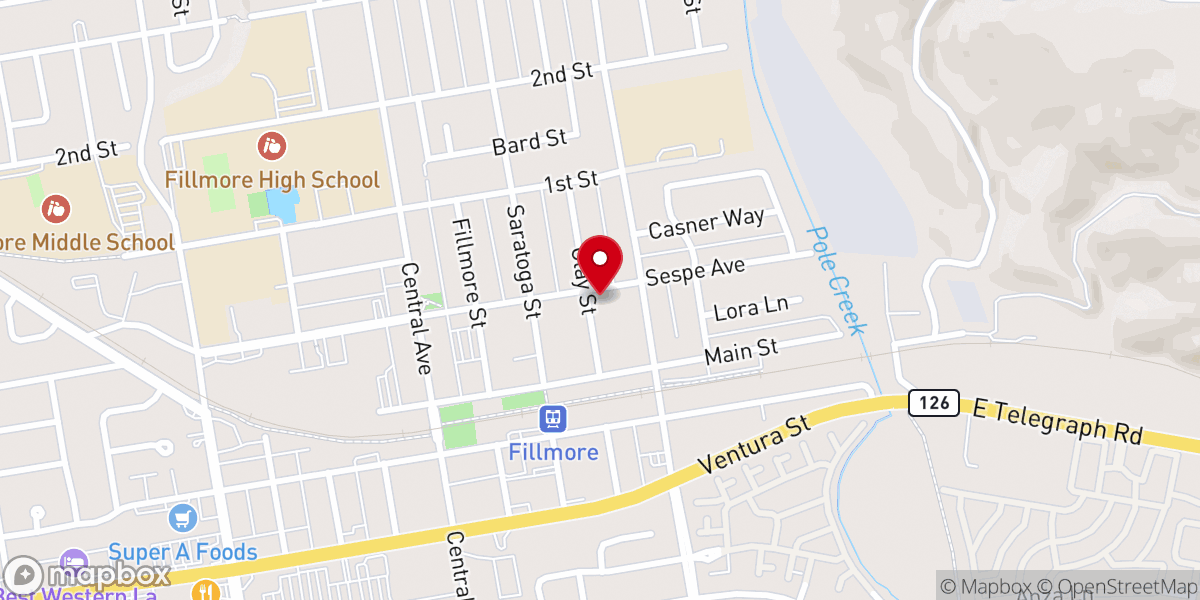 Map showing location of Sembradores Church