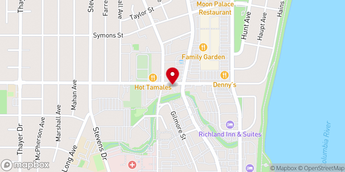 Map showing location of Healing Rooms