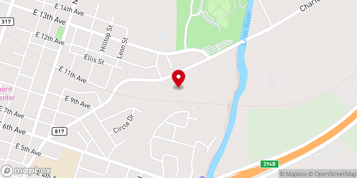 Map showing location of St. Cornelius Episcopal Church
