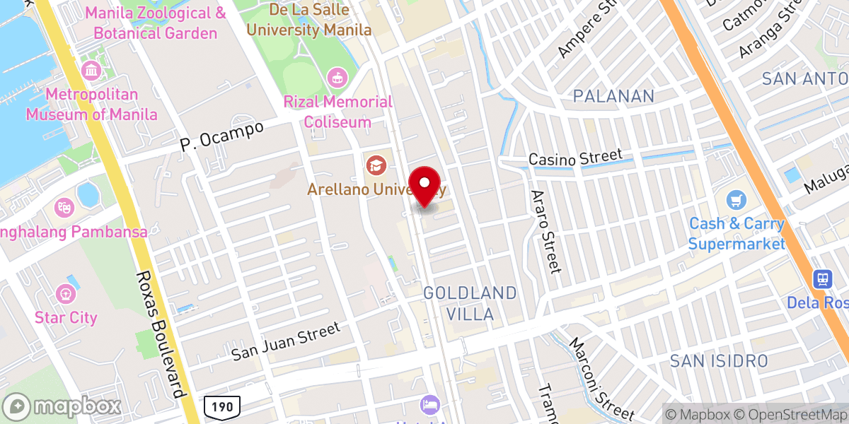 Map showing location of San Isidro Labrador Parish Church - 44, Pasay City (Archdiocese of Manila)