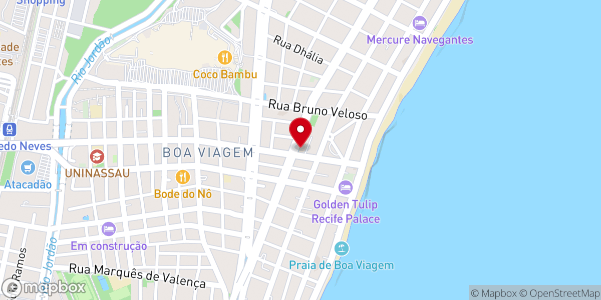 Map showing location of Igreja Batista Atitude Recife