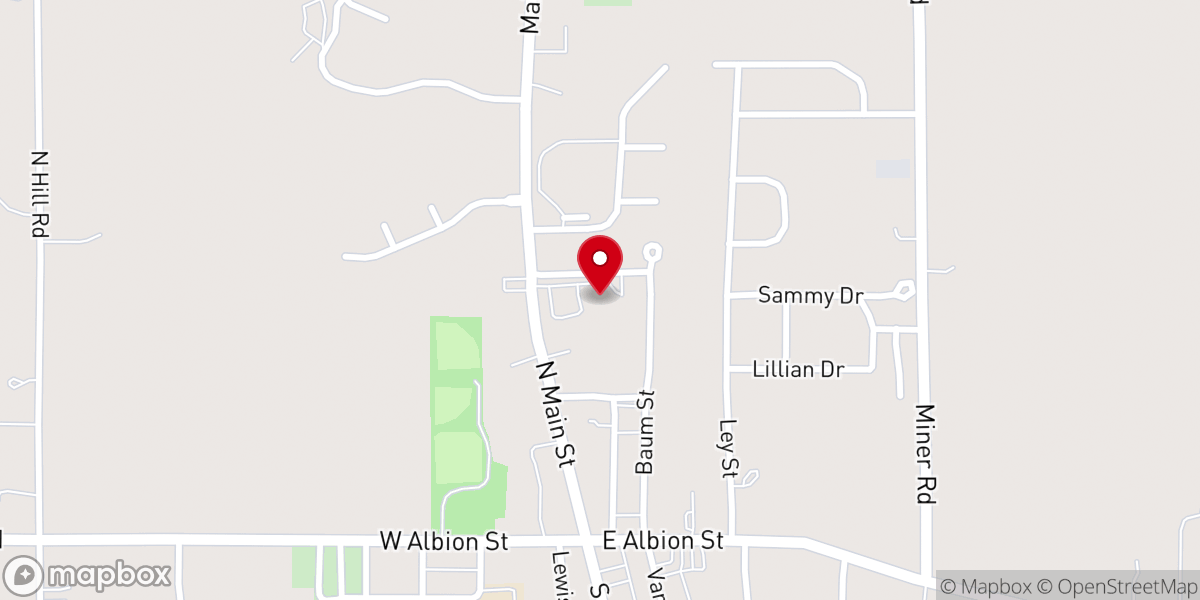 Map showing location of St Mary School
