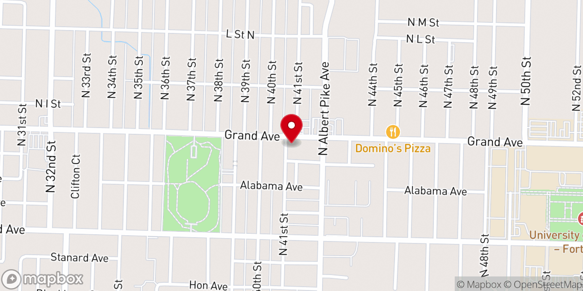 Map showing location of St Paul United Methodist Church