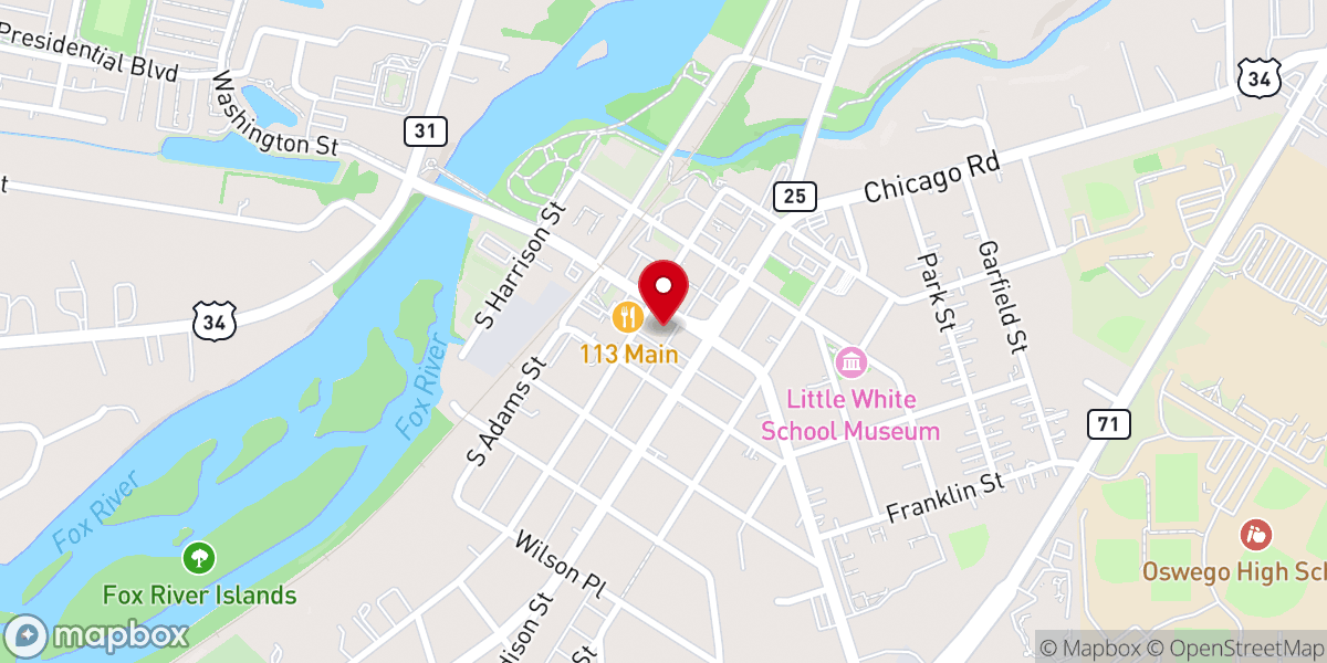 Map showing location of American Legion post: 675