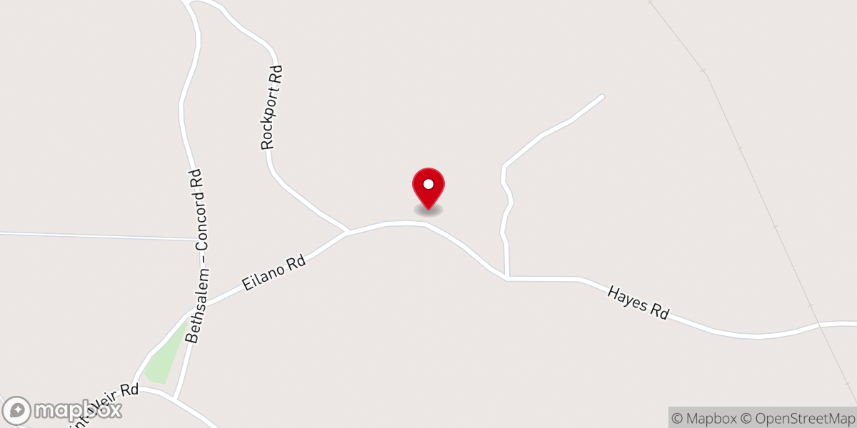 Map showing location of Rockport United Methodist Church