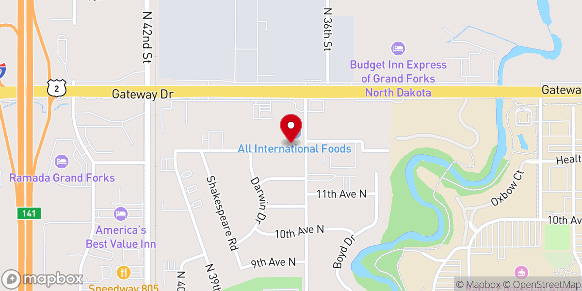 Map showing location of US Full Gospel Mission