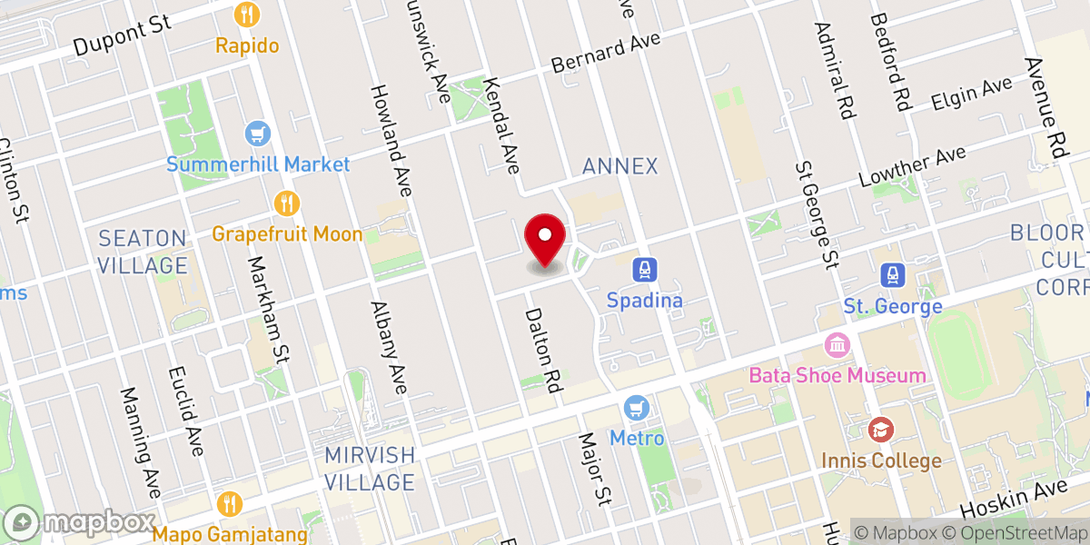 Map showing location of Walmer Road Baptist Church