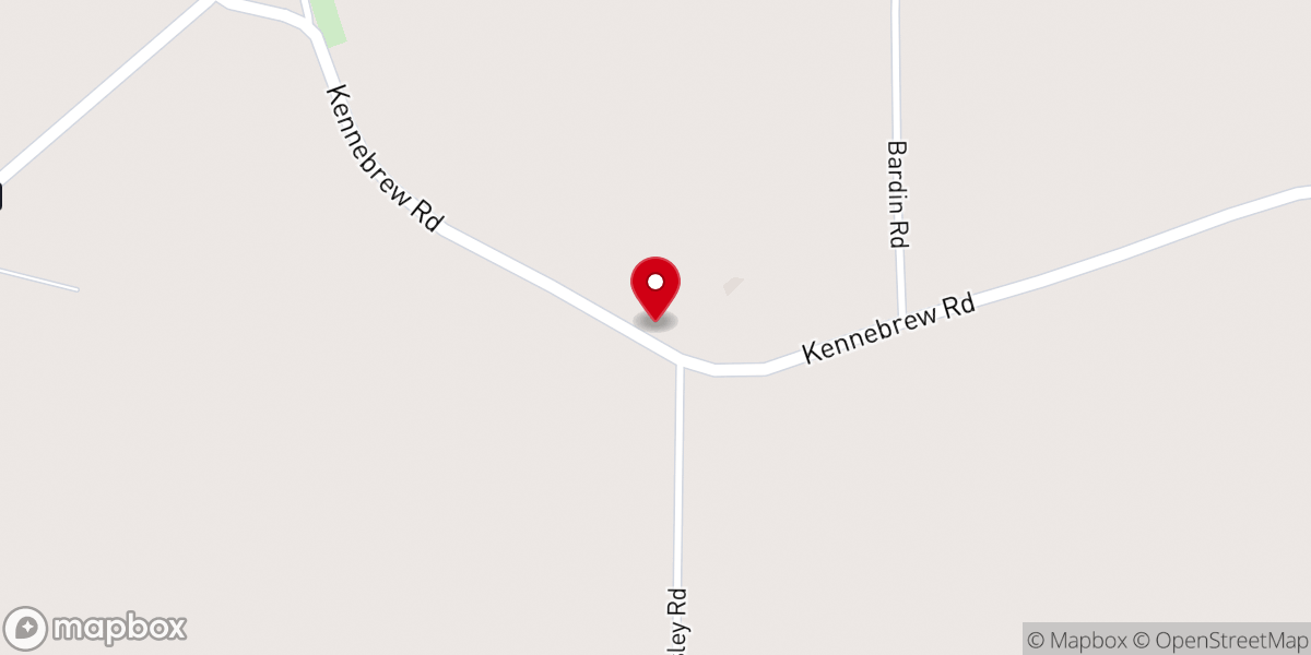 Map showing location of Countyline Missionary Baptist Church