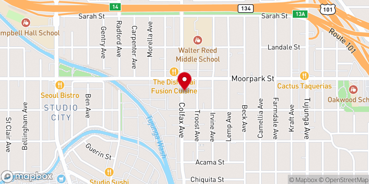 Map showing location of Sofie's Church