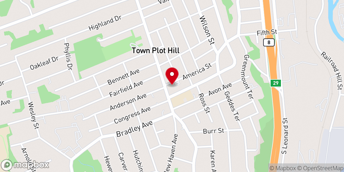 Map showing location of Our Lady of Mt. Carmel Roman Catholic Church