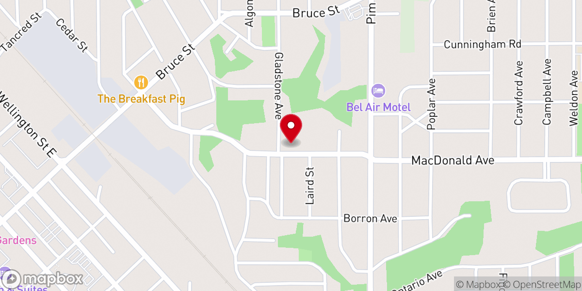 Map showing location of Our Lady of Good Counsel Church