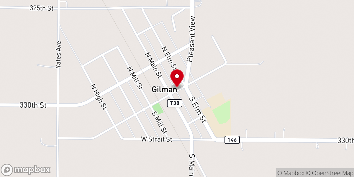 Map showing location of Gilman Tap