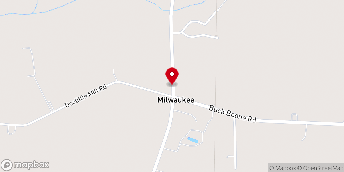 Map showing location of Bethany Church