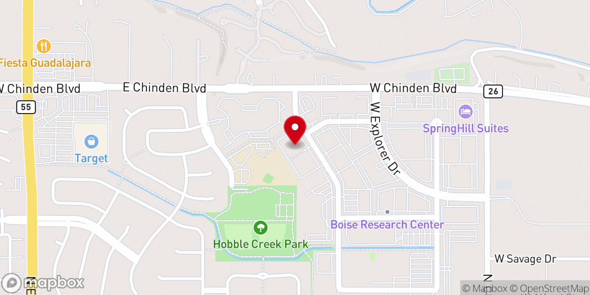 Map showing location of Compass Bible Church Treasure Valley (Offices)