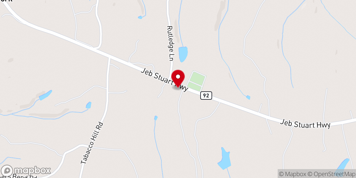 Map showing location of Public Fork Christian Church