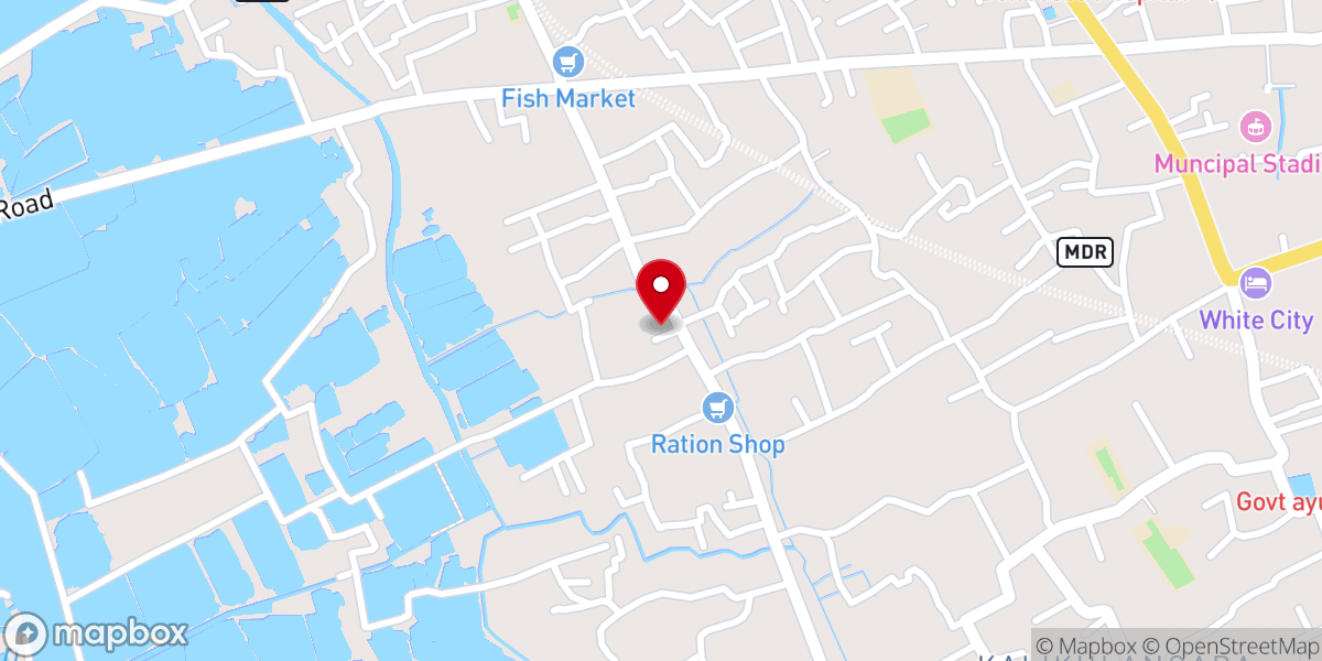 Map showing location of Arogyamatha Church, Kedamangalam