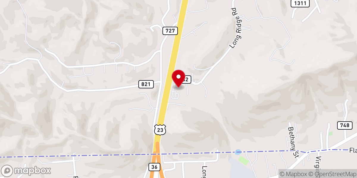 Map showing location of Uplift Church