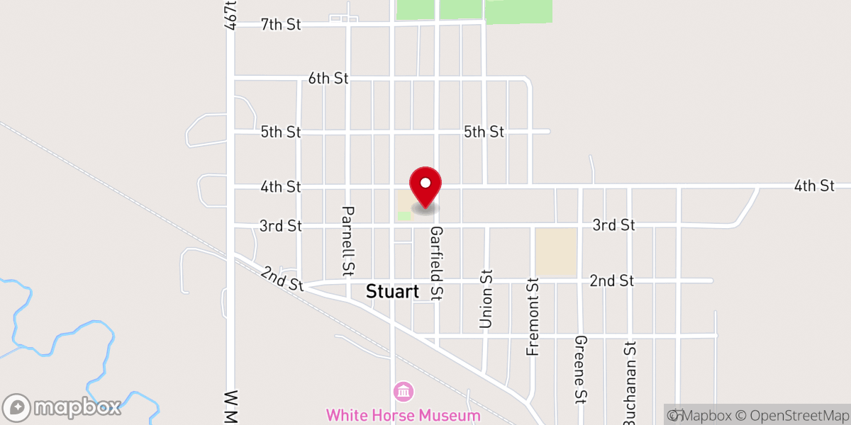 Map showing location of Community Church