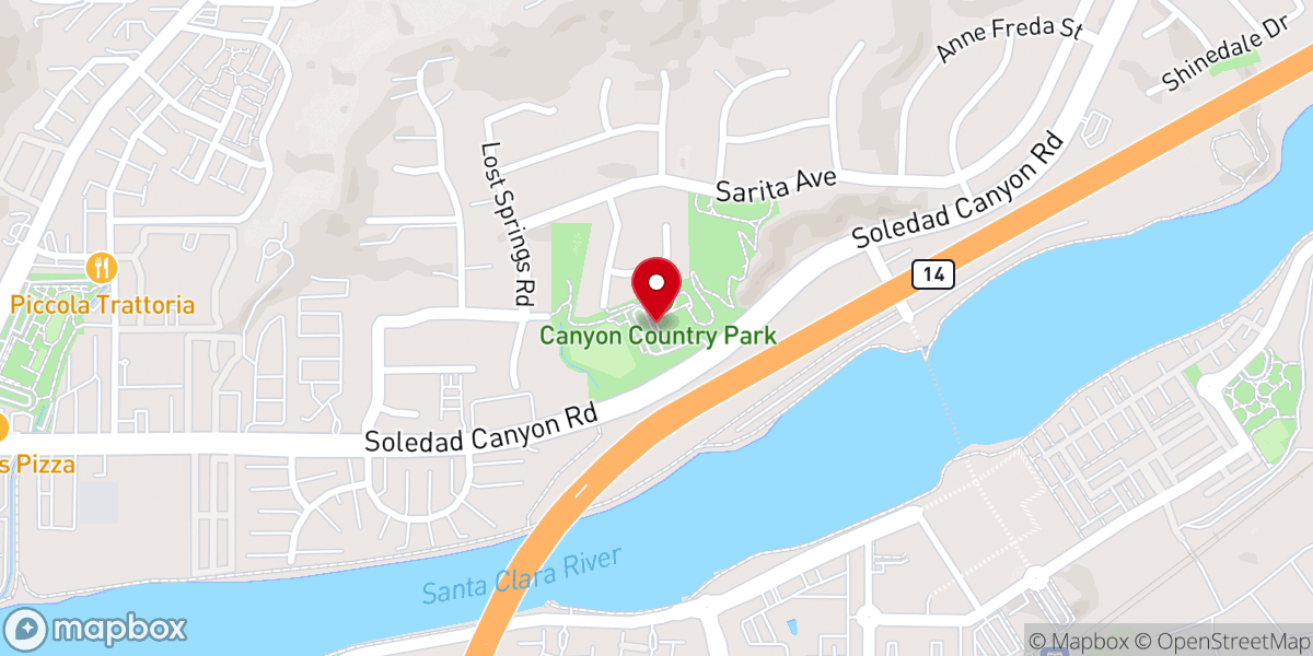 Map showing location of Canyon Country Park