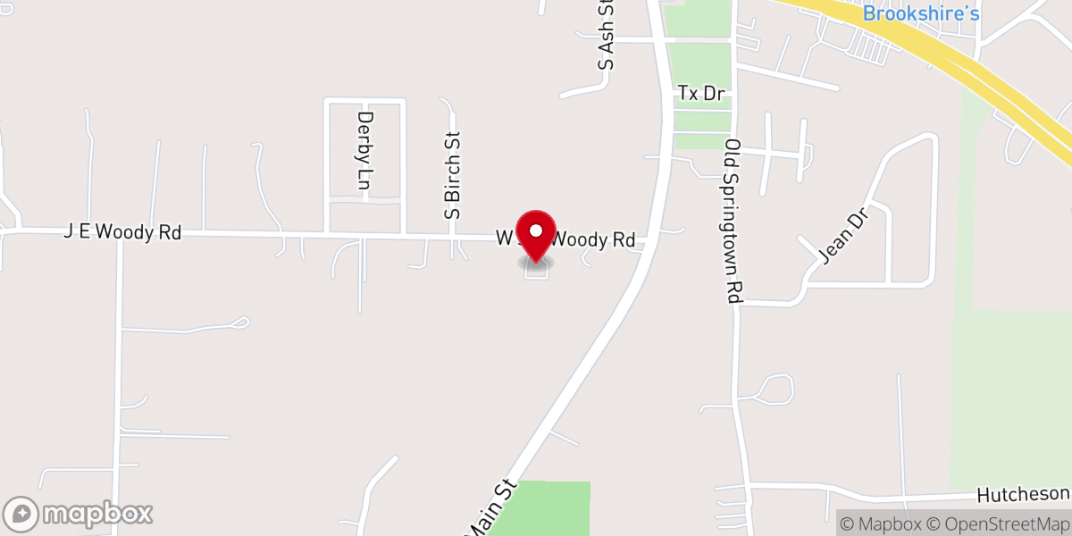 Map showing location of Springtown Baptist Temple