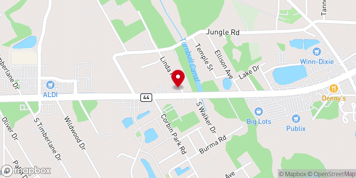 Map showing location of Central Church of Christ