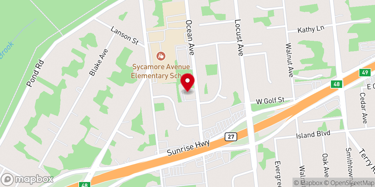 Map showing location of Peace Christian Church