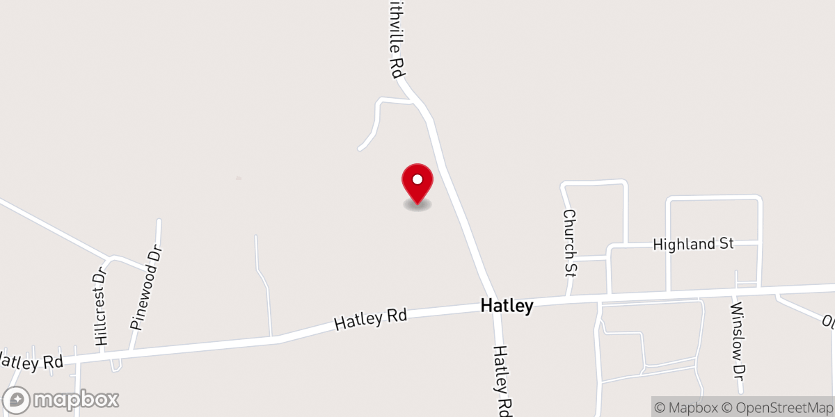 Map showing location of Grace Fellowship Baptist Church