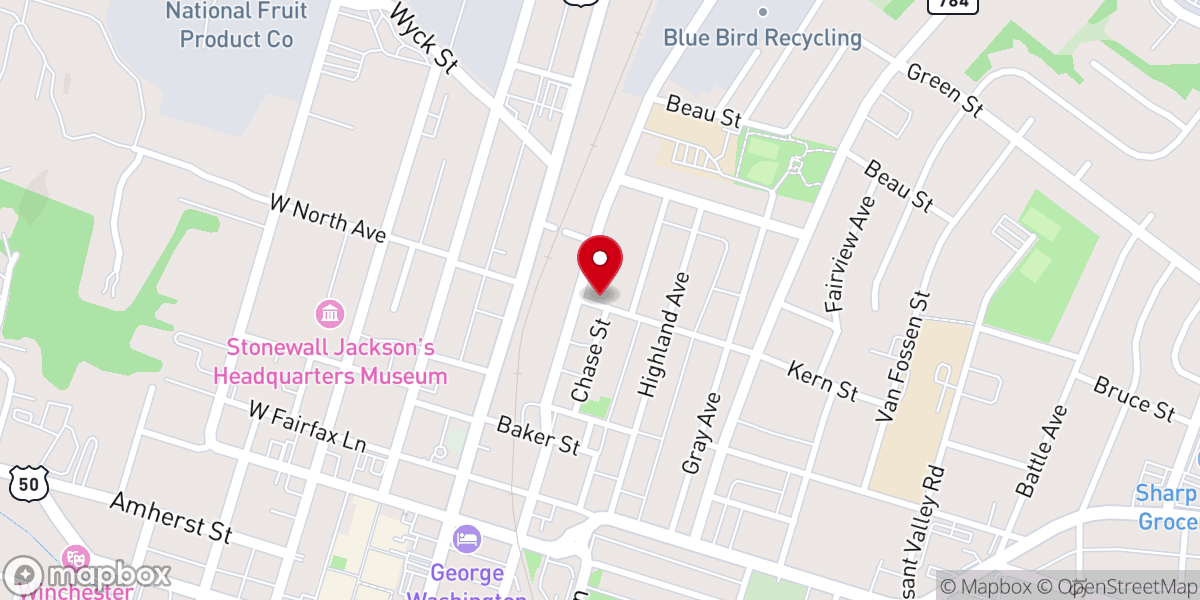 Map showing location of Living Faith Church & Outreach